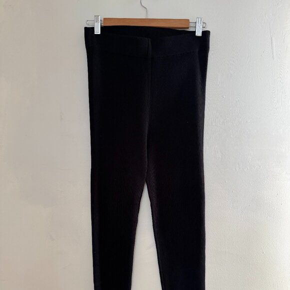 Co Black Ribbed Leggings, Size Large - Picture 6 of 7